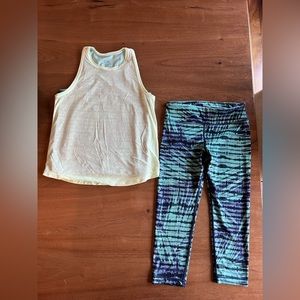 Girls sz 8-10 Athleta Girl outfit (tank and capri)